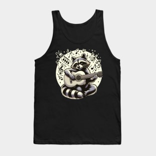 Melodic Raccoon Serenade Tank Top